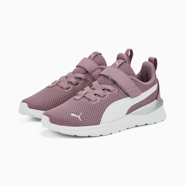 Anzarun Lite Kids' Trainers, Pale Grape-Puma White-Puma Silver, large-MEX