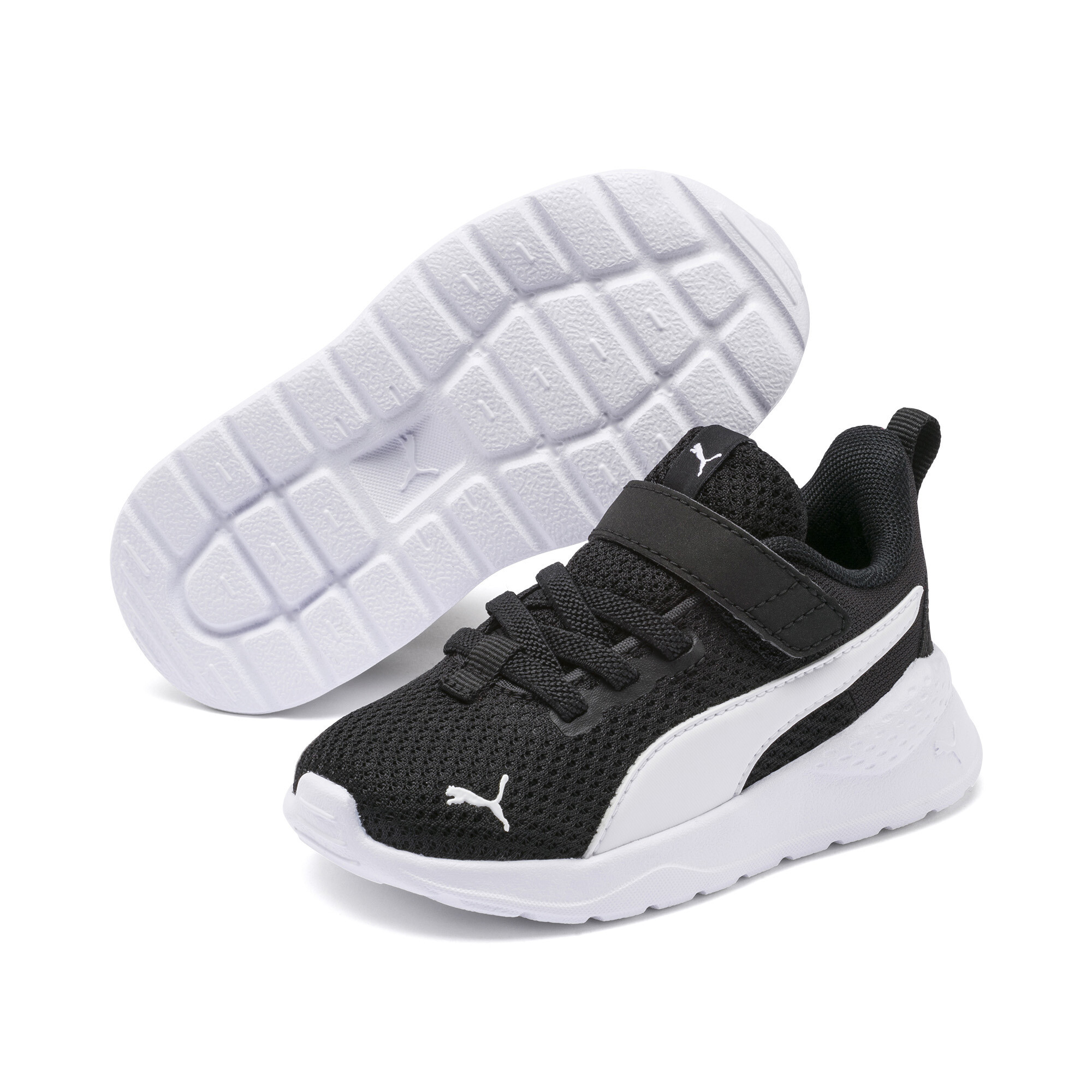 PUMA Anzarun Lite sportschoenen, Zwart/Wit, Maat 25 thumbnail 6
