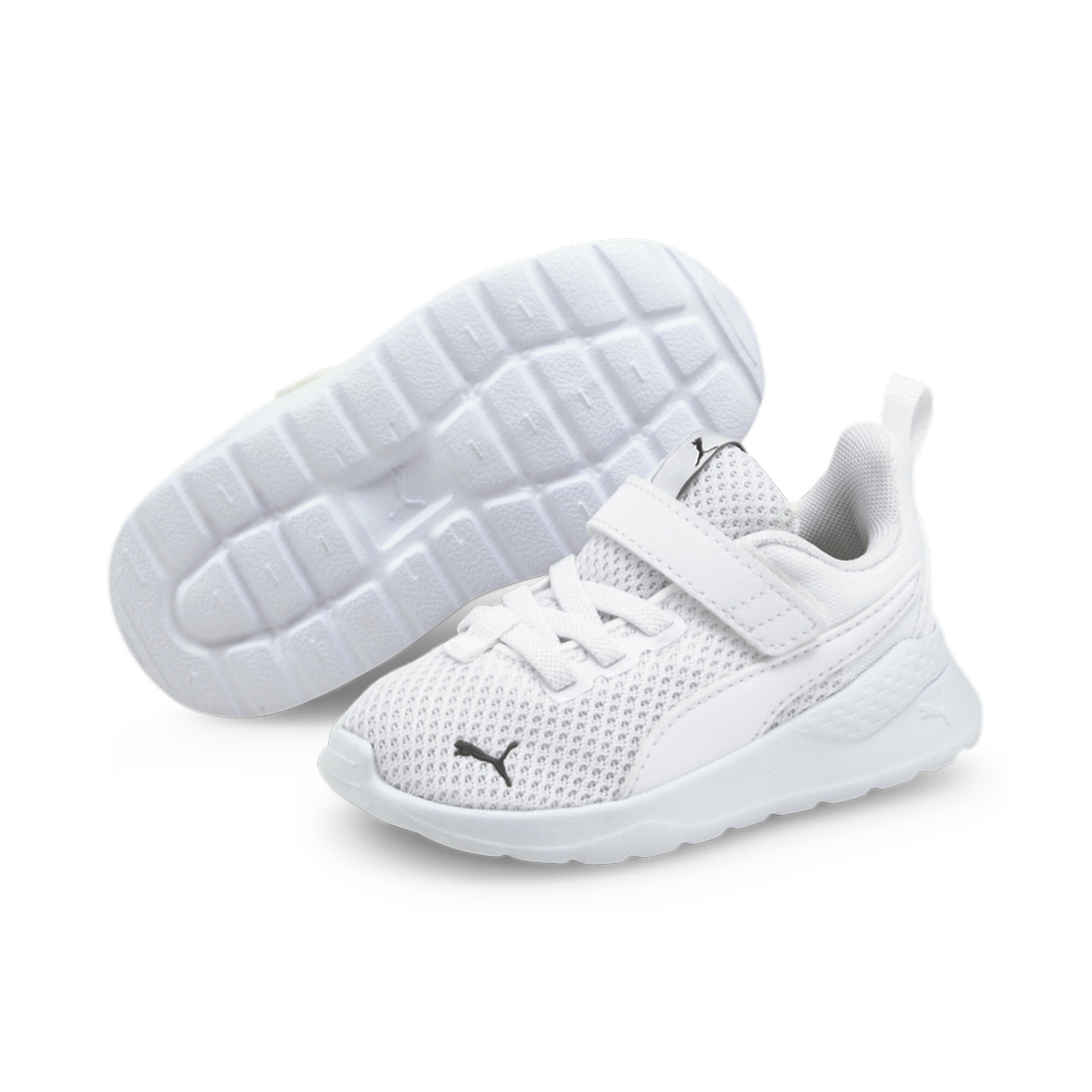 Puma Anzarun Lite Babies' Trainers, White, Size 25, Shoes