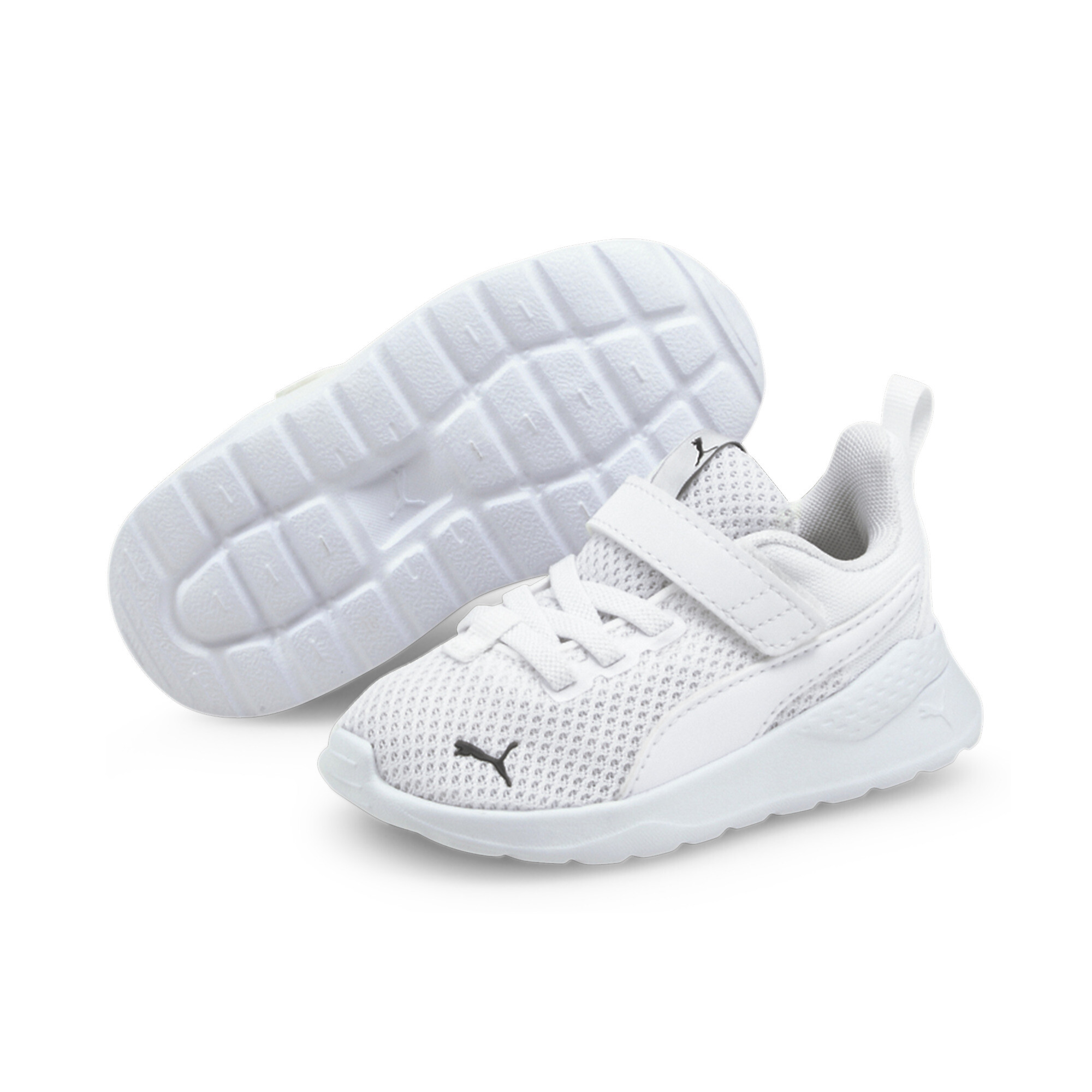 Puma Anzarun Lite Babies' Trainers, White, Size 23, Shoes