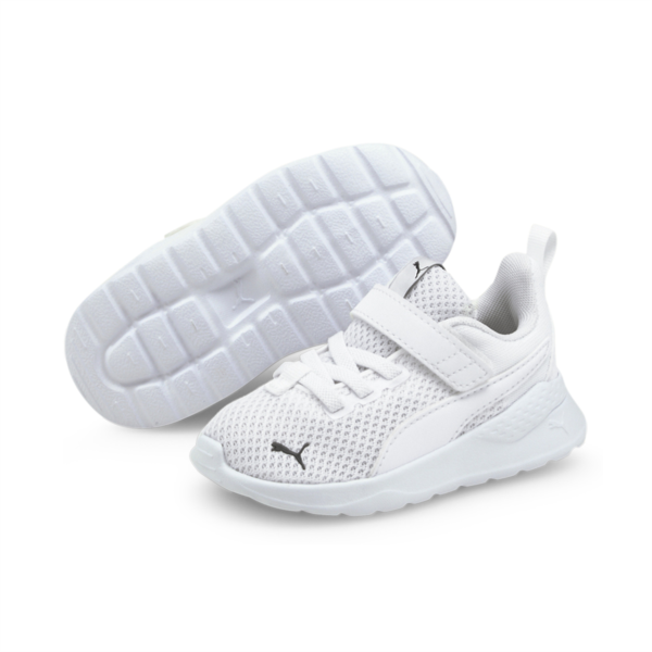 Anzarun Lite Babies' Trainers, Puma White-Puma White, large-MEX