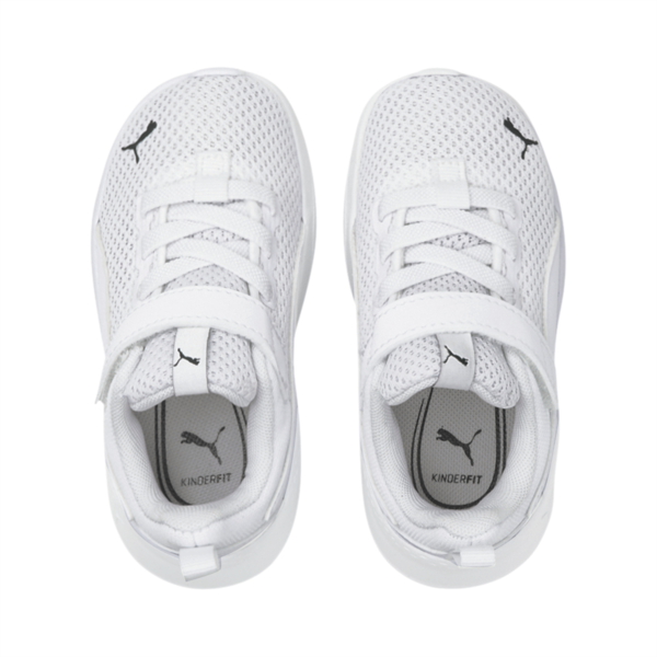 Anzarun Lite Babies' Trainers, Puma White-Puma White, large-MEX