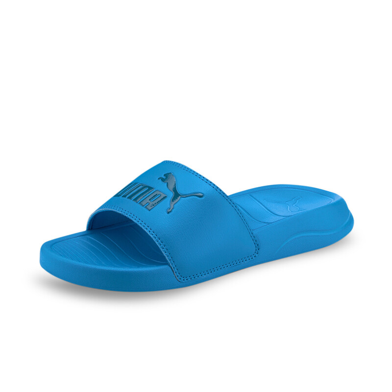 PUMA Popcat 20 Youth Slides, Black/blue