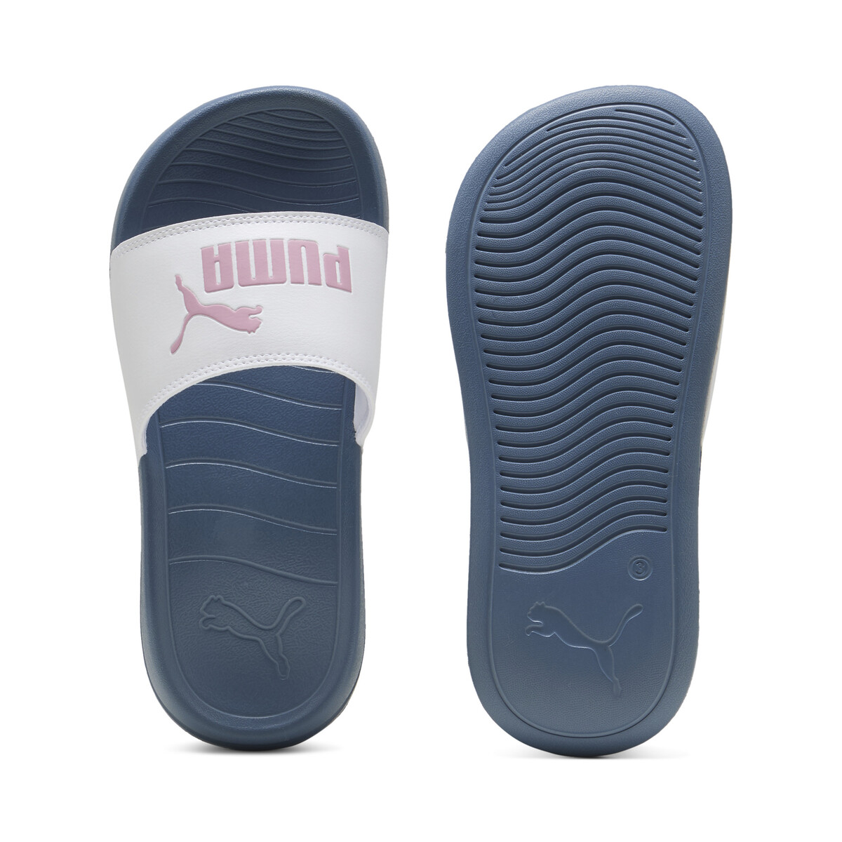 Popcat 20 Youth Sandals in White/Poised Pink Dark Indigo by PUMA, UK 5