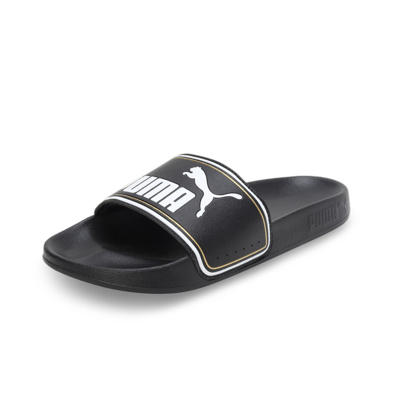 

Men's PUMA Leadcat FTR Unisex Slides, White/black/gold