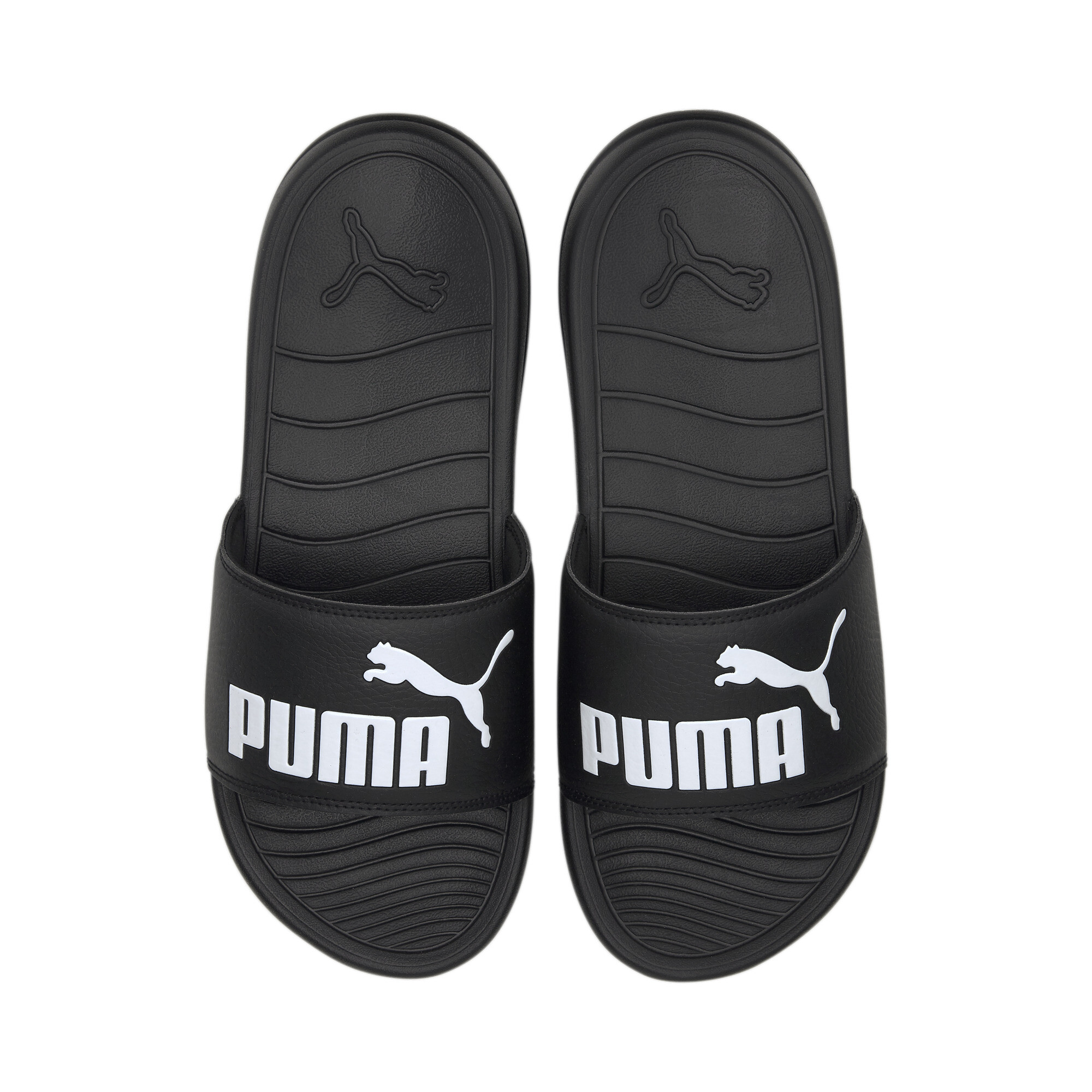 Men's PUMA Popcat 20 Sandals In Black, Size EU 40.5