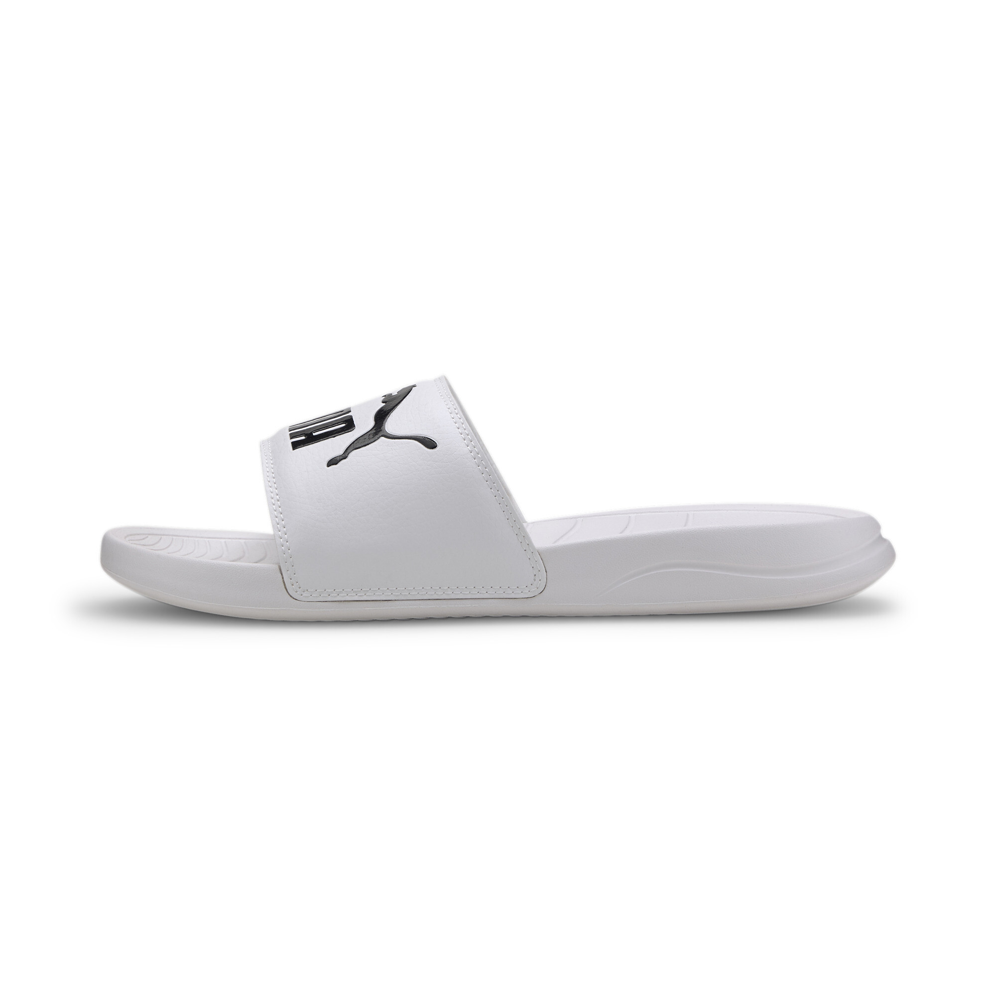 Шлепанцы Popcat 20 | Цвет: Белый | Puma White-Puma Black | Puma