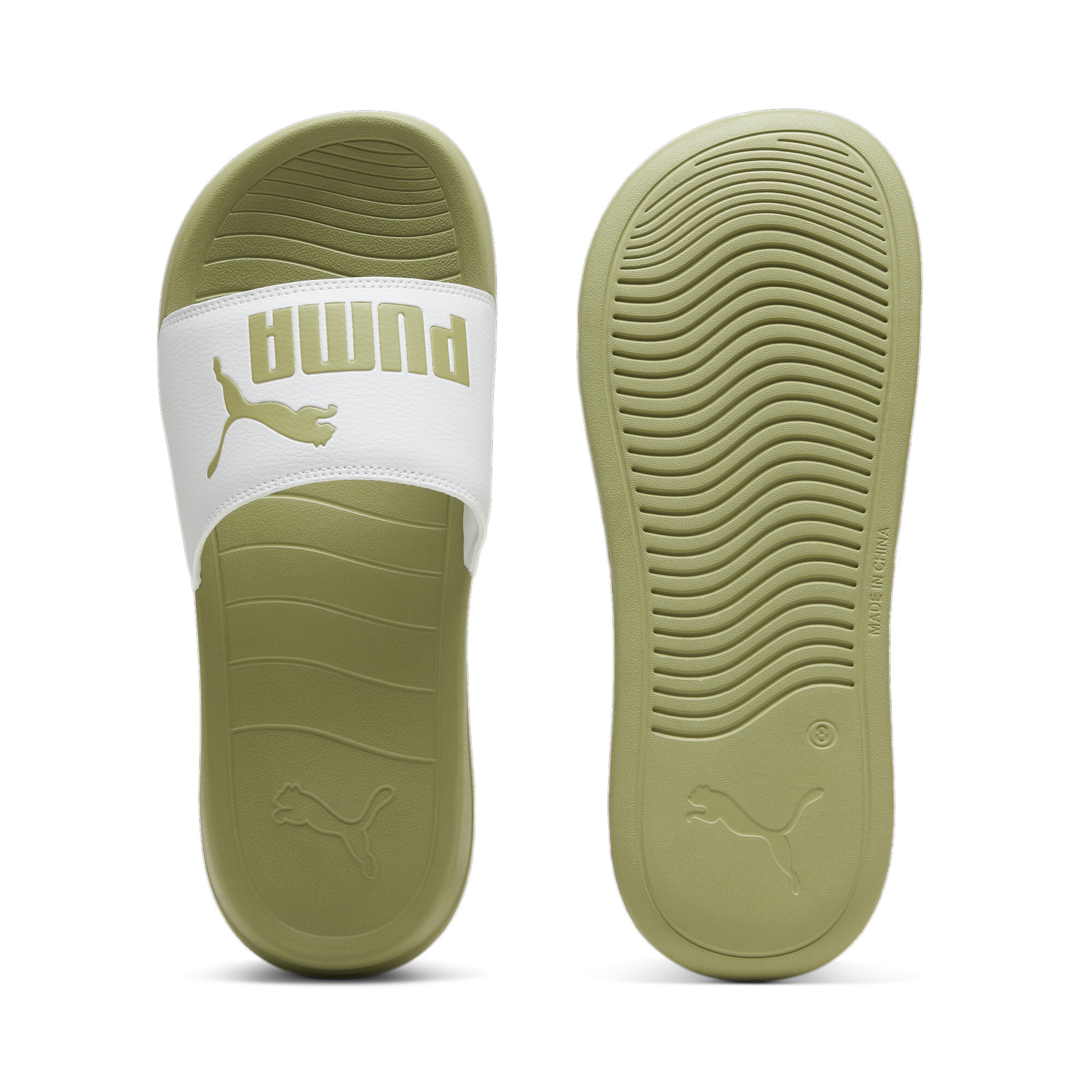 Puma Popcat 20 Sandalen | Mit Logo Print | White/Calming Green | Größe: 44.5