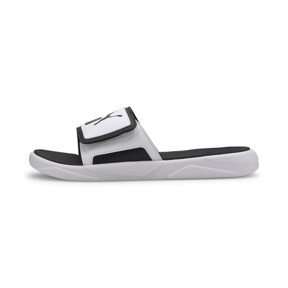 puma sandals white