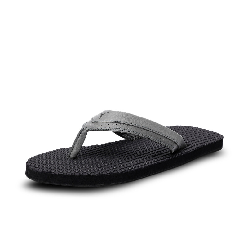Men s PUMA Shiatsu Flip Flops Sandals in Black Gray size UK 10