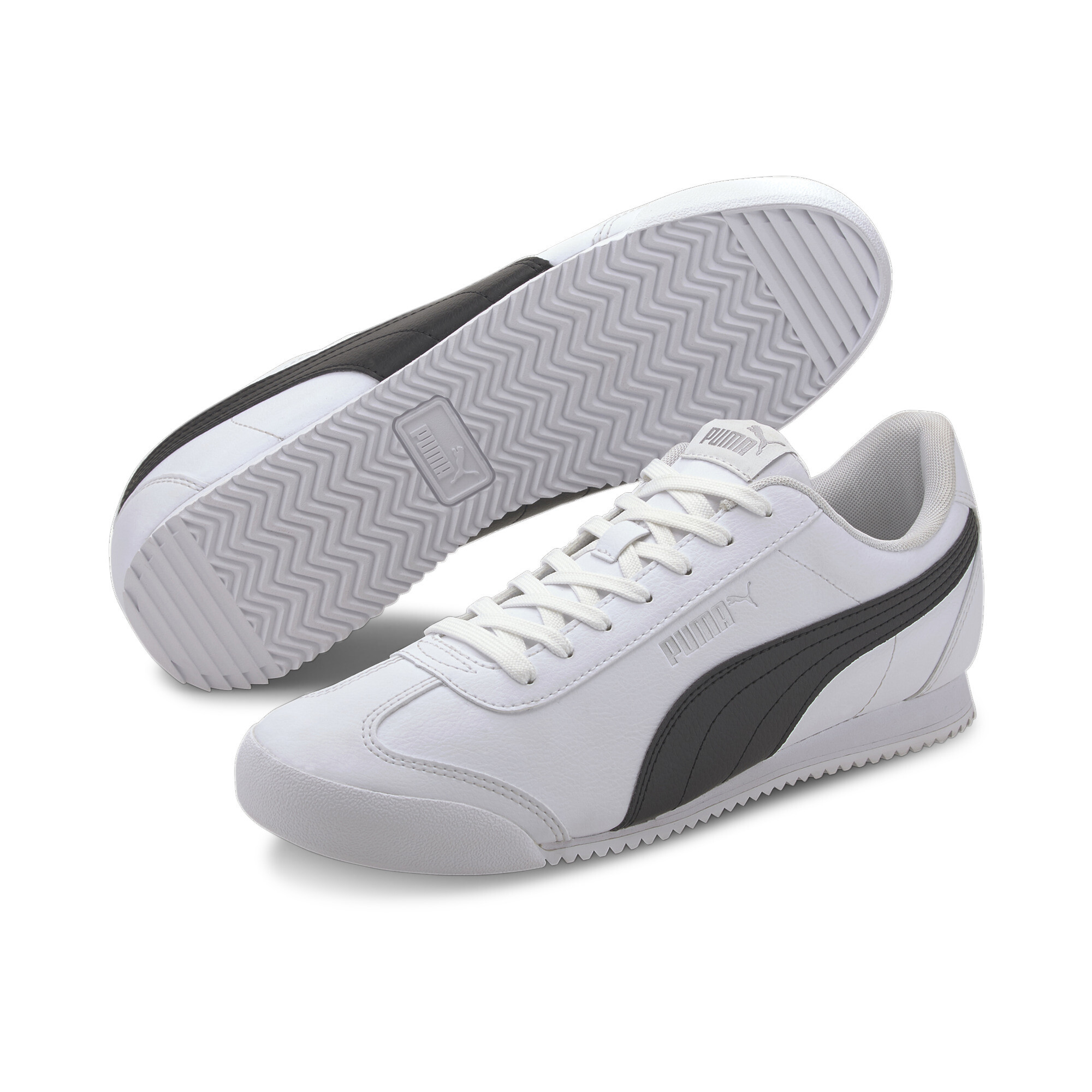 【プーマ公式通販】 プーマ チュリーノ FSL スニーカー ユニセックス Puma White-Puma Black-Puma Silver ｜PUMA.com