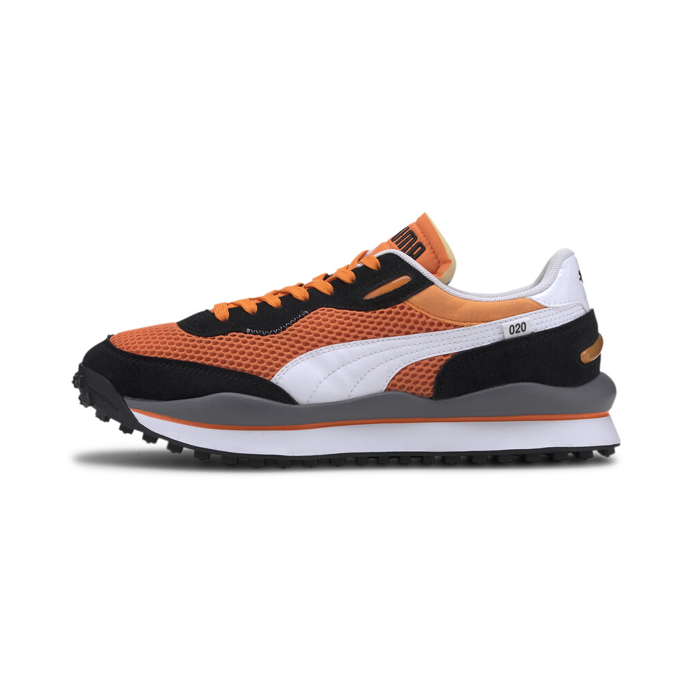 orange puma shoes