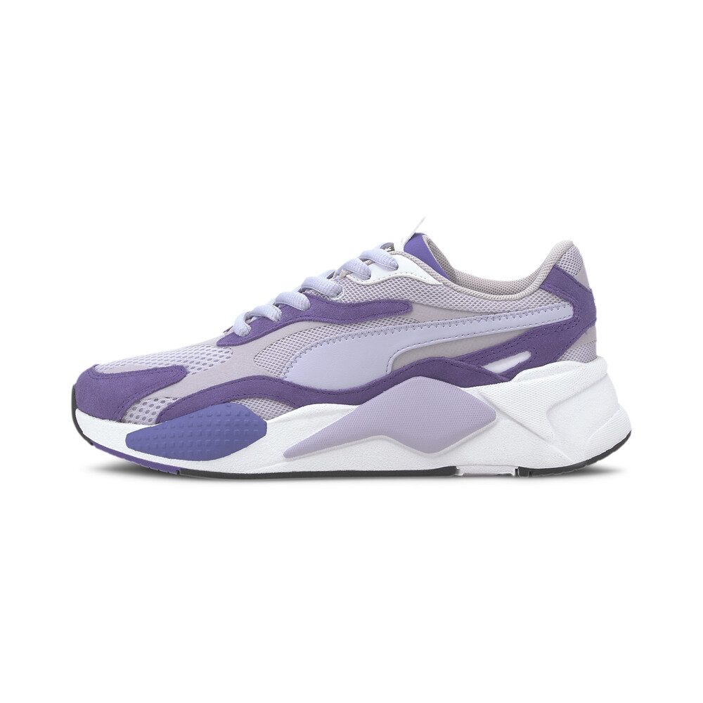purple sneakers