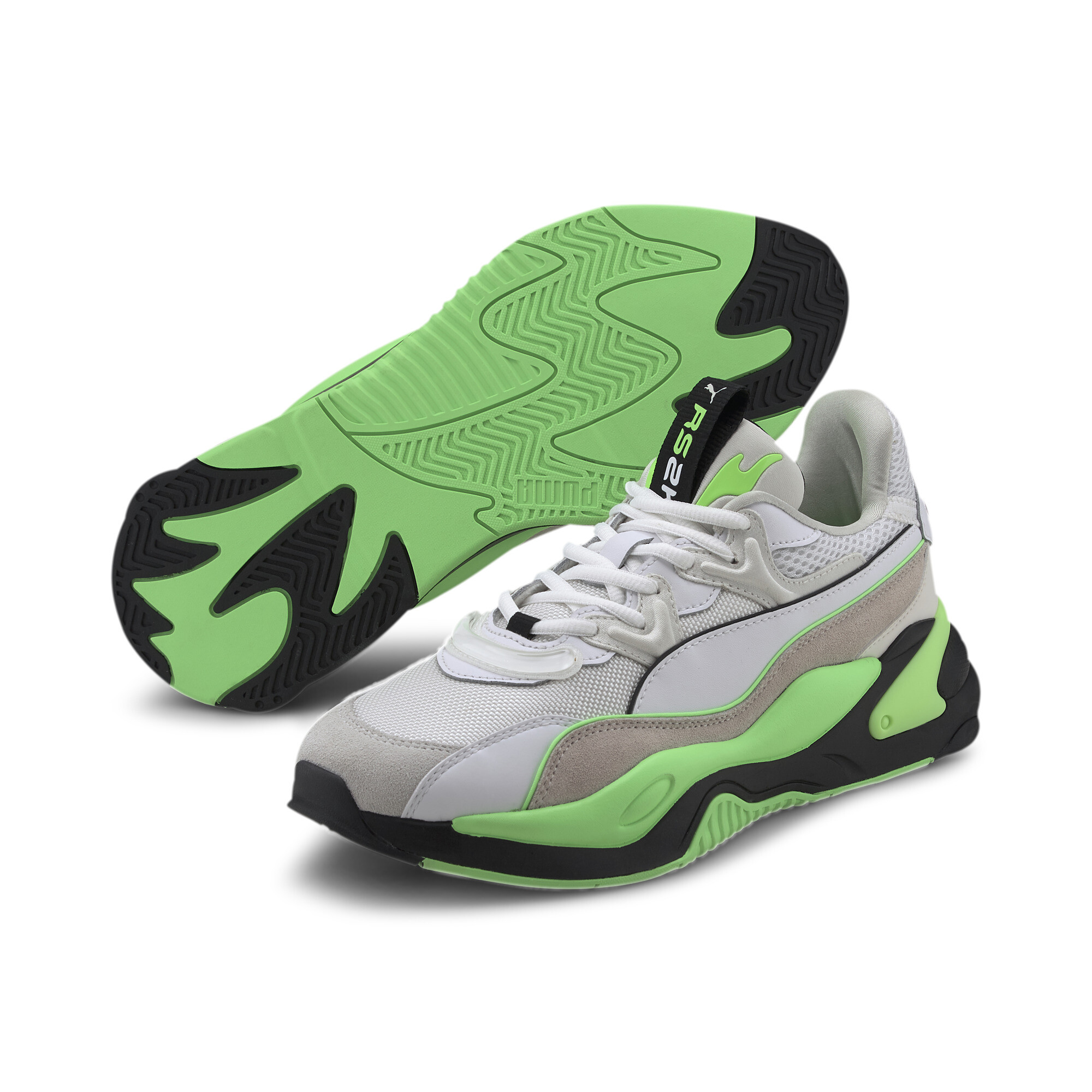 【プーマ公式通販】 プーマ RS-2K メッセージング スニーカー ユニセックス Puma White-Elektro Green ｜PUMA.com