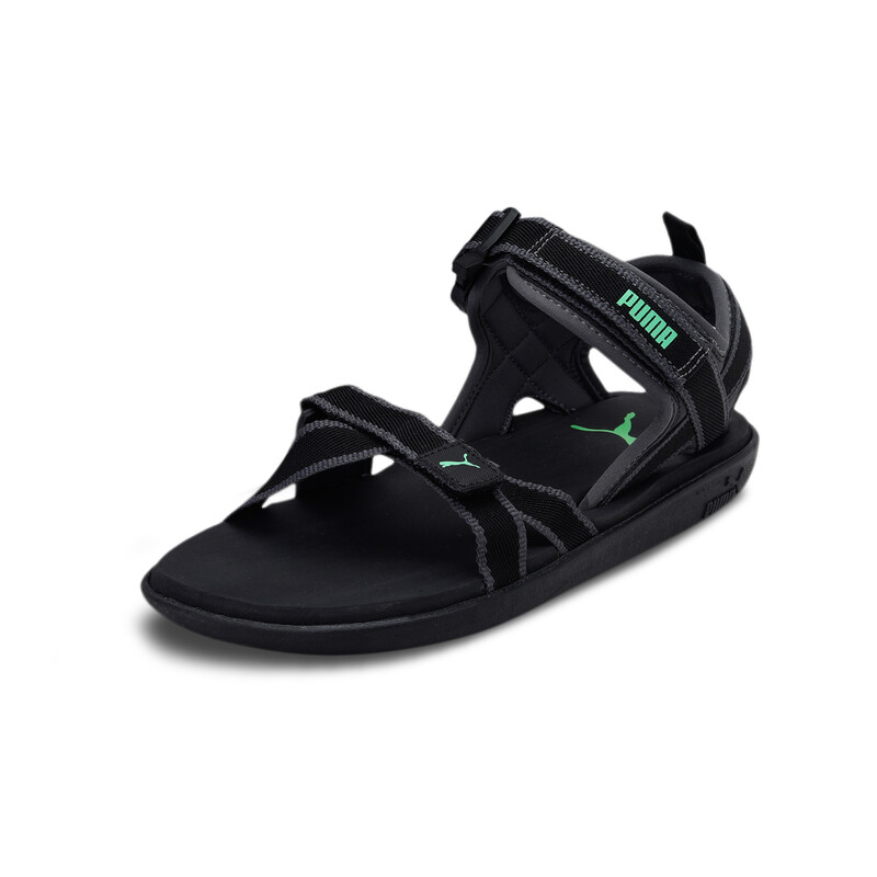

Men's PUMA Pebble MU Sandals, Black/gray/green