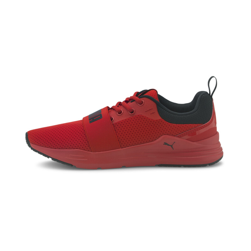 

Men's PUMA Wired Run Unisex Sneakers, Black/red