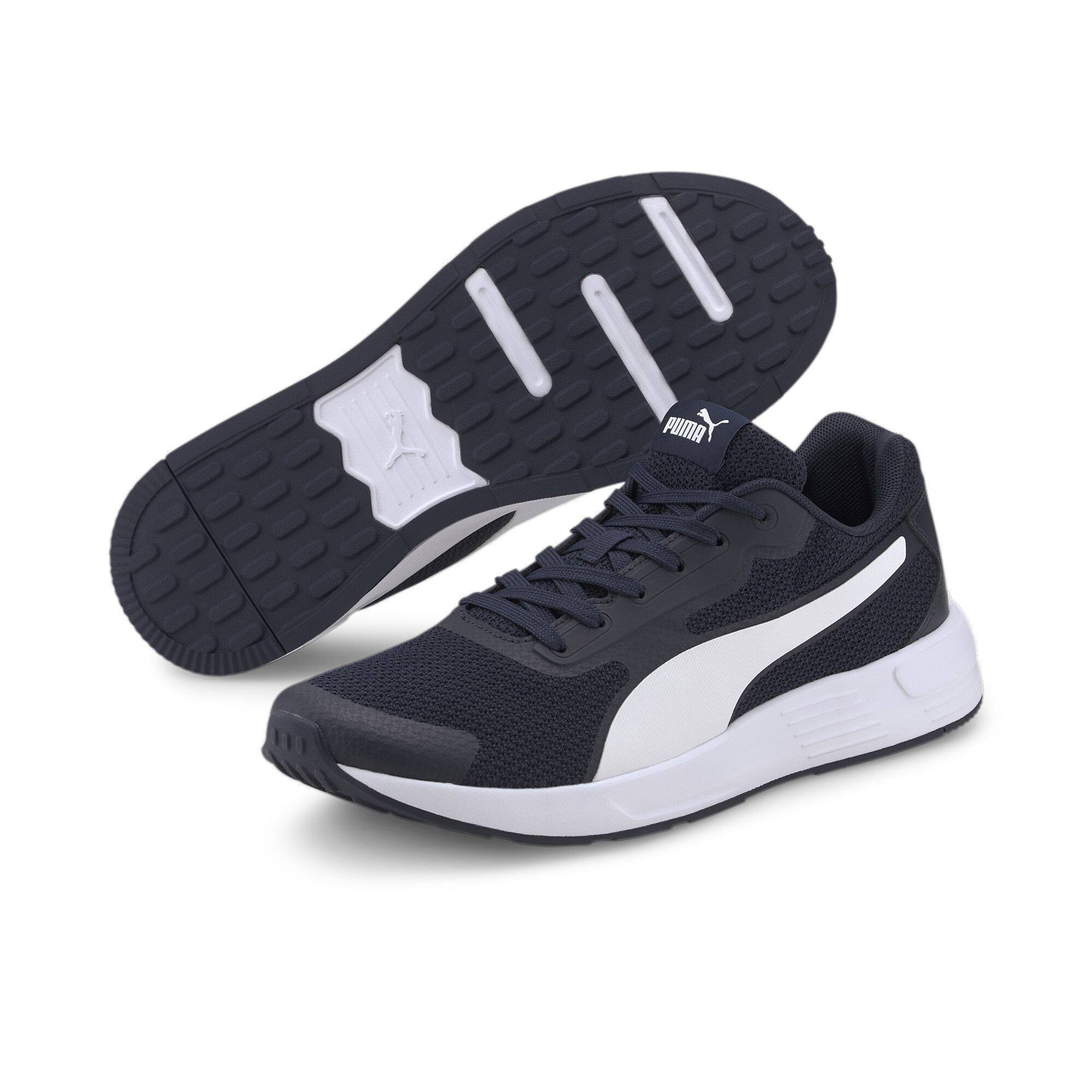 【プーマ公式通販】 プーマ テイパー スニーカー ユニセックス Peacoat-Puma White-Peacoat ｜PUMA.com
