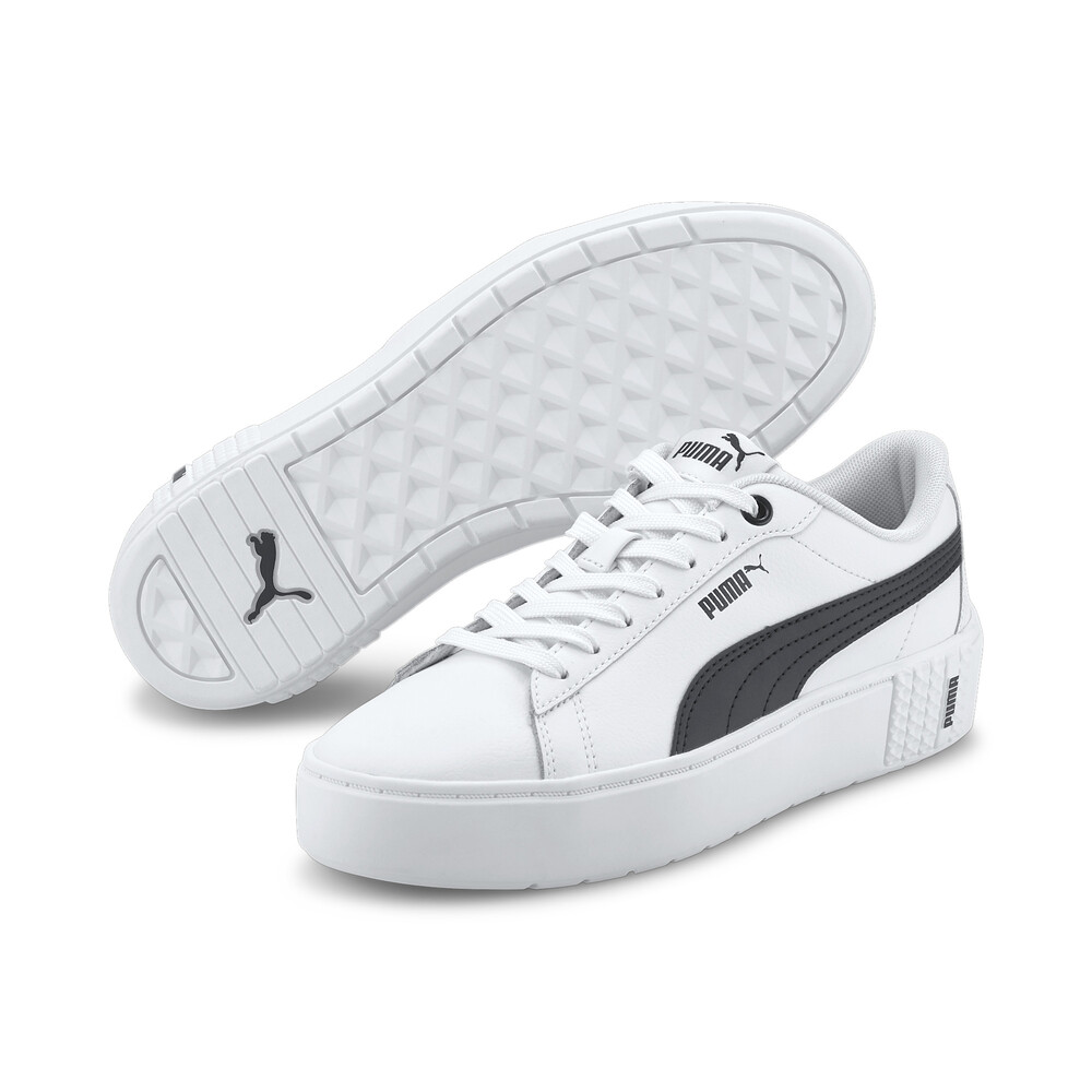 puma smash v2 l black white