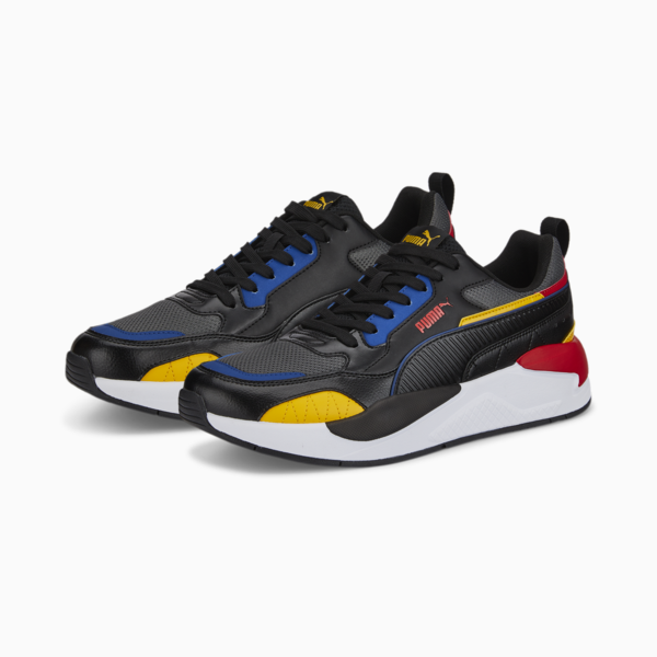 X-Ray 2 Square Trainers, Dark Shadow-Puma Black-Spectra Yellow-Limoges-High Risk Red, large-ZAF