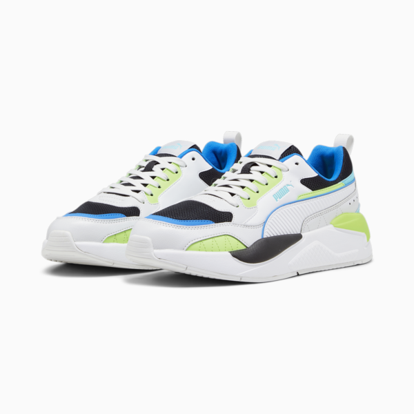 X-Ray 2 Square Trainers, Feather Gray-PUMA White-PUMA Black-Pro Green, large-ZAF