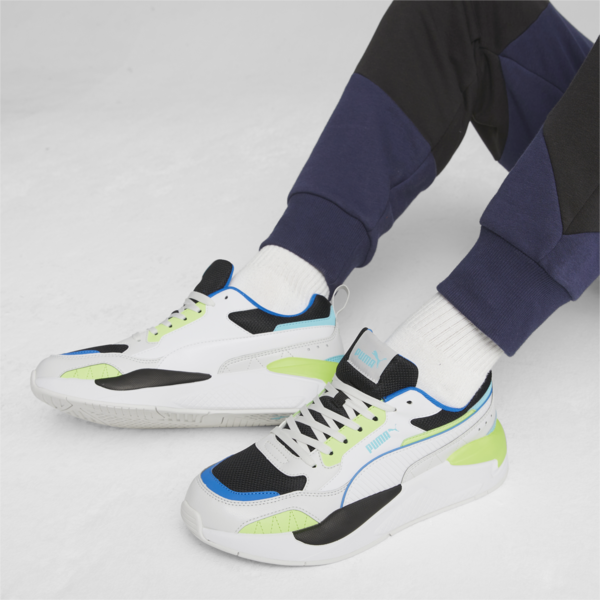 X-Ray 2 Square Trainers, Feather Gray-PUMA White-PUMA Black-Pro Green, large-ZAF