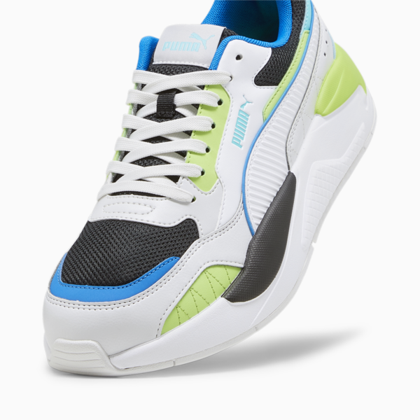 X-Ray 2 Square Trainers, Feather Gray-PUMA White-PUMA Black-Pro Green, large-ZAF