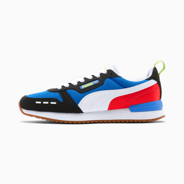 R78 Runner Trainers, Palace Blue-Puma Black-Puma White, large-ZAF