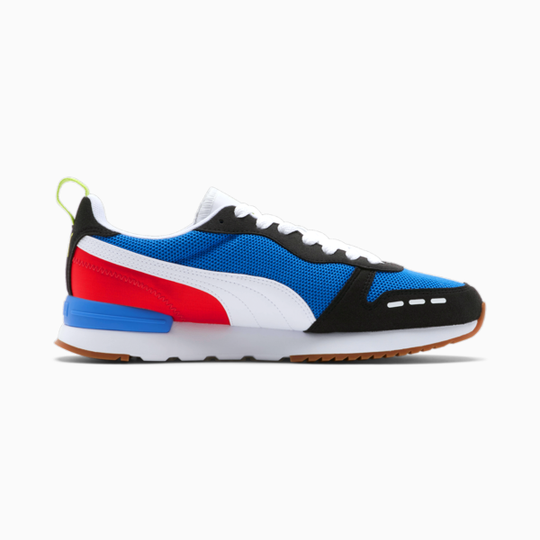 R78 Runner Trainers, Palace Blue-Puma Black-Puma White, large-ZAF