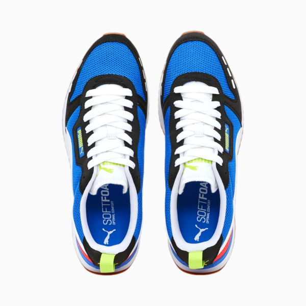 R78 Runner Trainers, Palace Blue-Puma Black-Puma White, large-ZAF