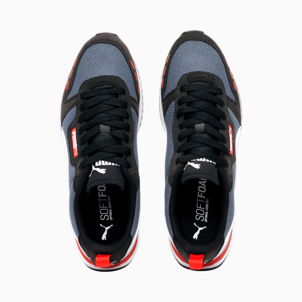 R78 Runner Trainers, CASTLEROCK-Puma Black-Puma White, large-ZAF