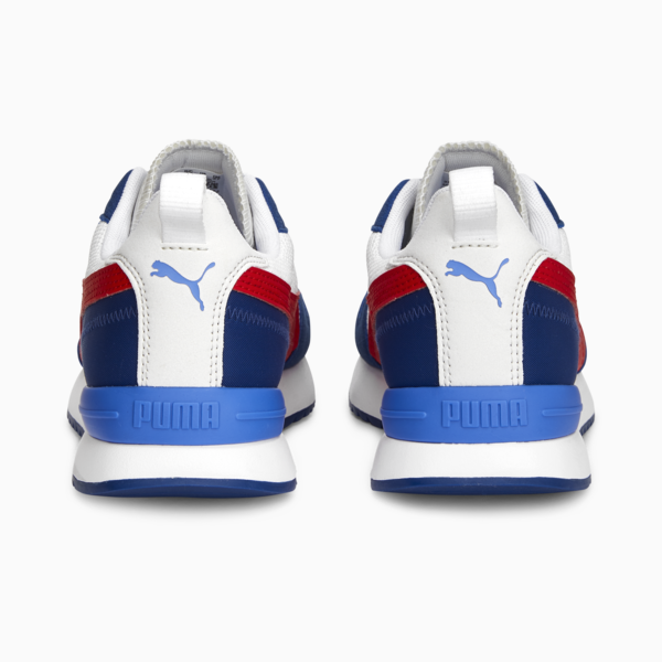 R78 Runner Trainers, PUMA White-For All Time Red-Clyde Royal-Dusky Blue, large-ZAF