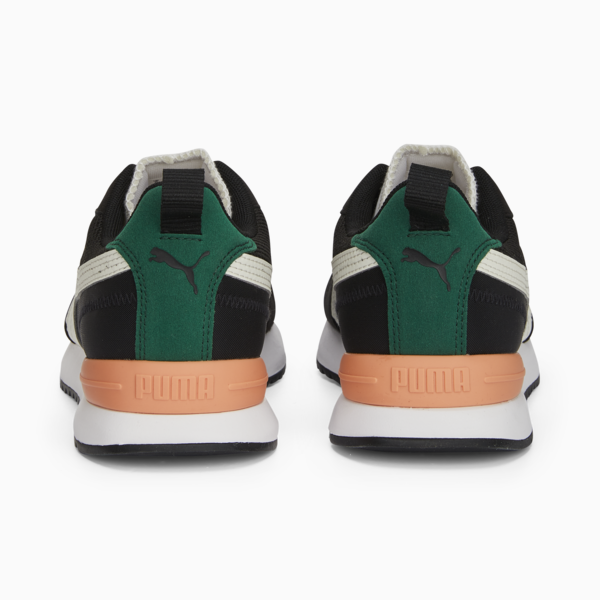R78 Runner Trainers, PUMA Black-Vapor Gray-Orange Peach-Vine, large-ZAF