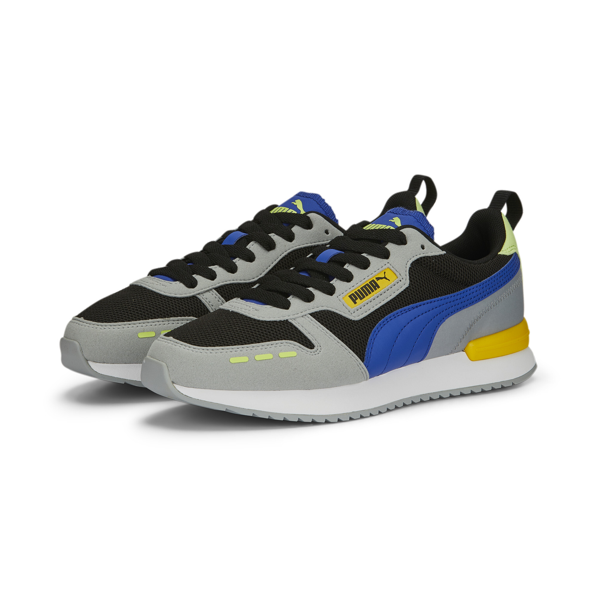 PUMA R78 Runner sportschoenen, Blauw/Zwart/Grijs, Maat 48,5 thumbnail 6
