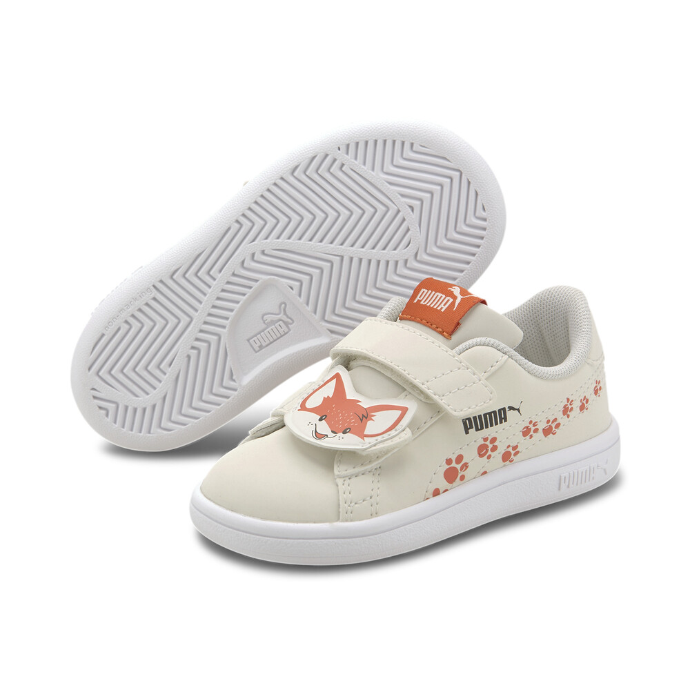 

PUMA - Детские кеды PUMA Smash v2 Animals V Inf – Vaporous Gray-Paprika –, Серый