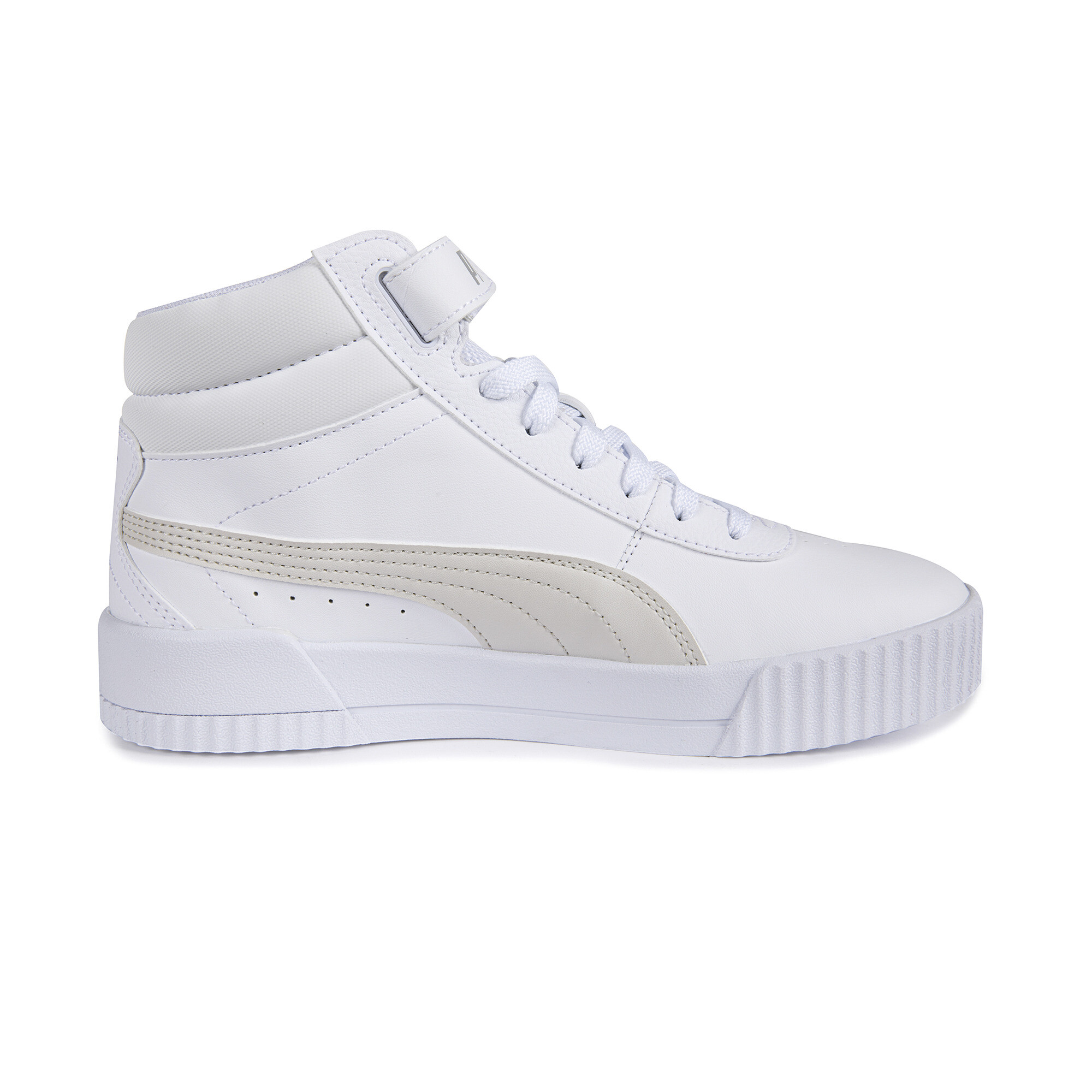 Women's Puma Carina Mid's Trainers, White, Size 38, Shoes