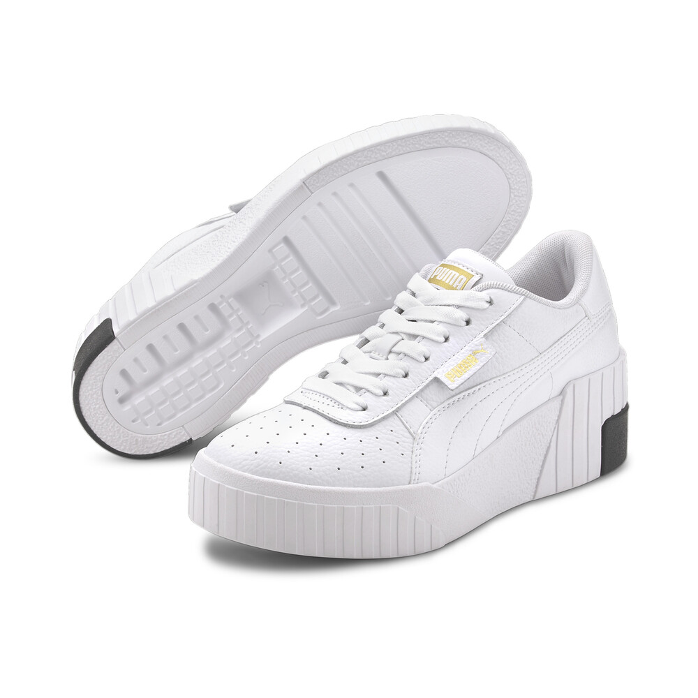 puma wedge sneakers black and white