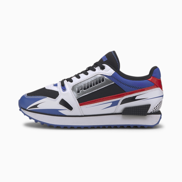 Mile Rider Sunny Getaway Women's Sneakers, Puma White-Dazzling Blue, large-ZAF