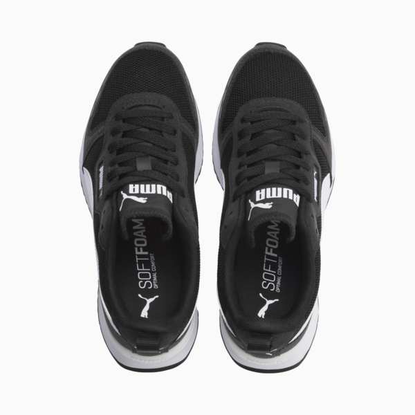 R78 Youth Trainers, Puma Black-Puma White, large-ZAF