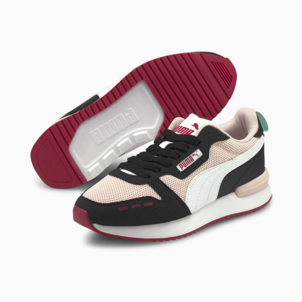 R78 Youth Trainers, Lotus-Puma White-Puma Black, large-ZAF
