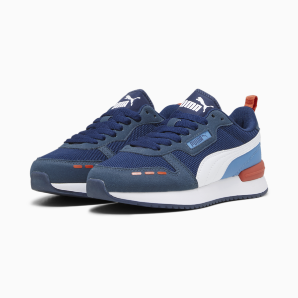 R78 Youth Trainers, Persian Blue-PUMA White-Inky Blue-Regal Blue, large-ZAF