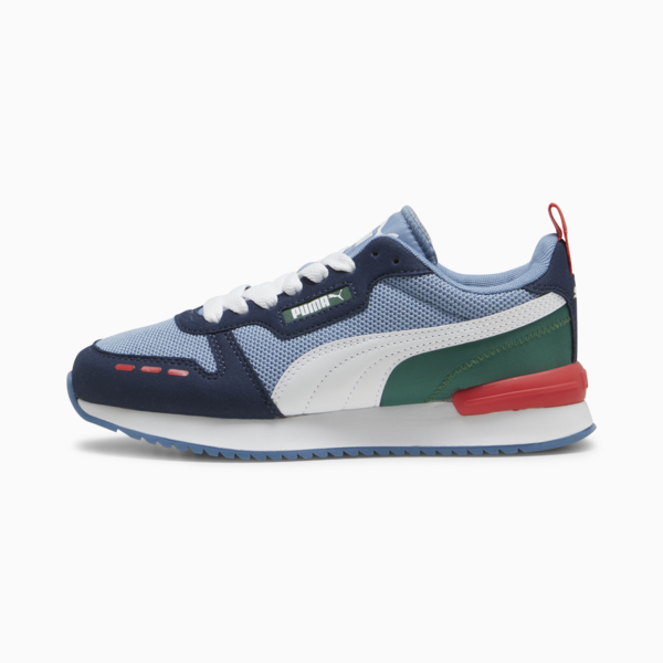 R78 Youth Trainers, Club Navy-Vine Green-Club Red, large-ZAF