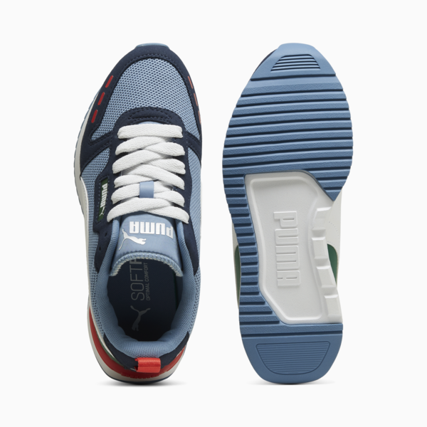R78 Youth Trainers, Club Navy-Vine Green-Club Red, large-ZAF
