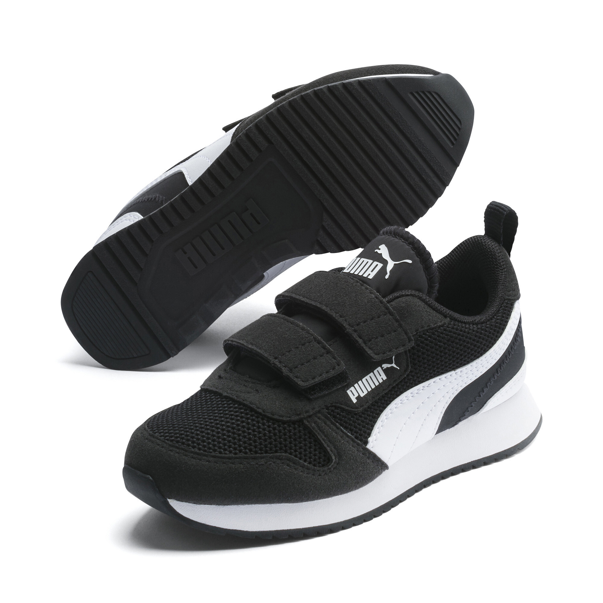 Puma R78 Kids' Trainers, Black, Size 31, Shoes