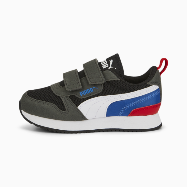 R78 Kids' Trainers, Puma Black-Puma White-Dark Shadow, large-MEX