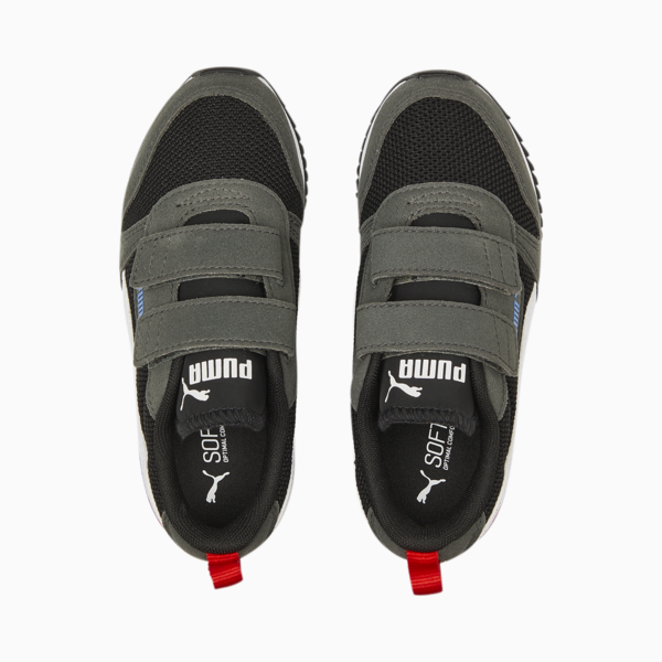 R78 Kids' Trainers, Puma Black-Puma White-Dark Shadow, large-MEX