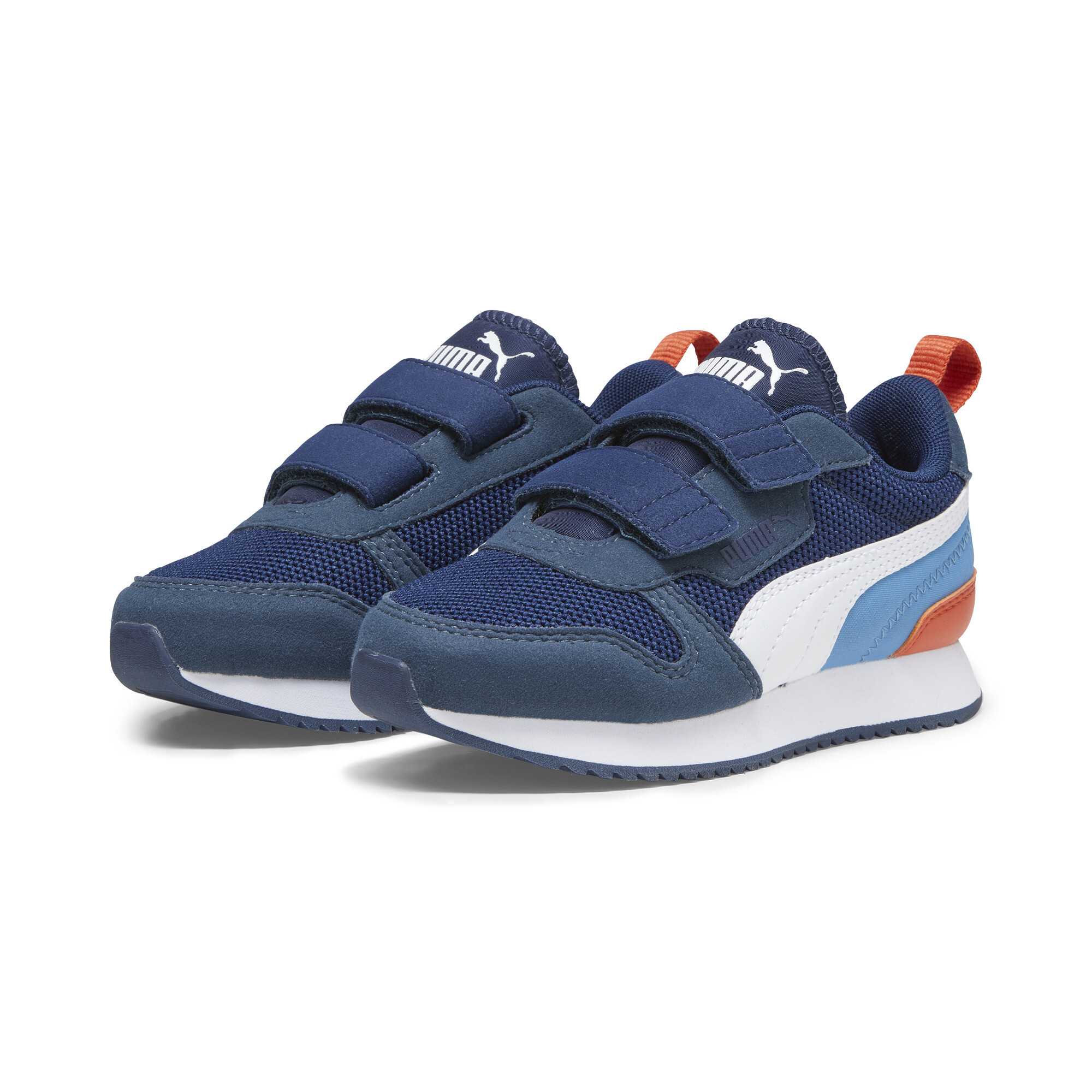 Puma R78 Kids' Trainers, Blue, Size 35, Shoes