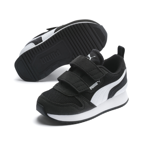 R78 Babies' Trainers, Puma Black-Puma White, large-ZAF