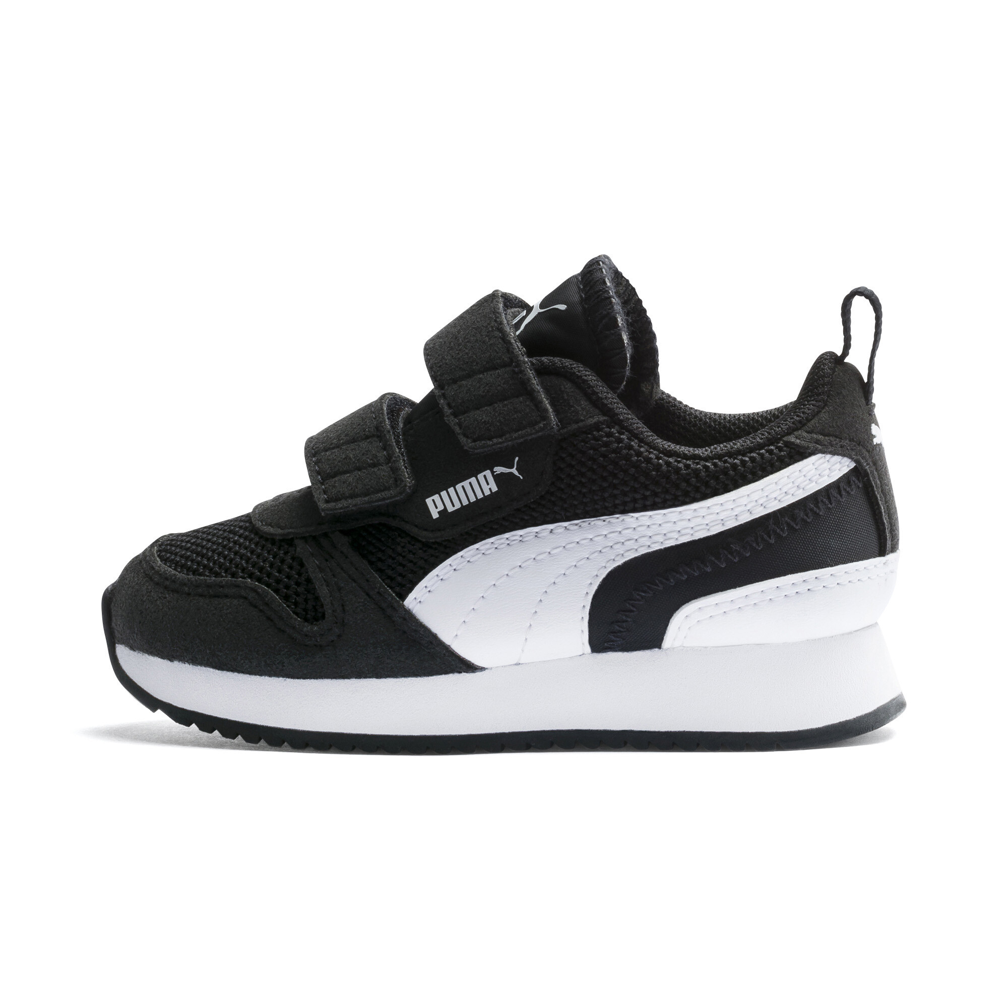 Puma R78 Babies' Trainers, Black, Size 24, Shoes