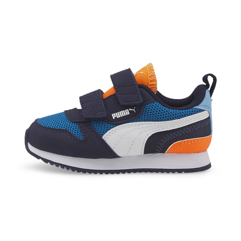 

PUMA R78 Velcro Toddler Sneakers, White/black/purple