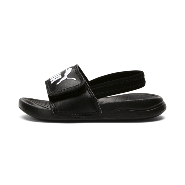 Popcat 20 Backstrap Babies' Sandals, Puma Black-Puma White, large-MEX